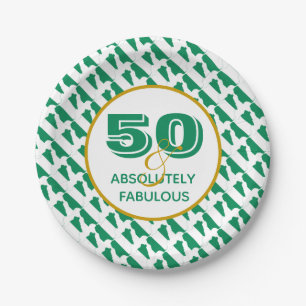 50 & Absolutely Fabulous NIGERIA Celebration Paper Plate