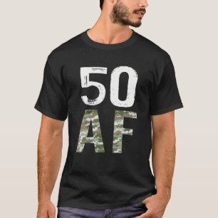 50 AF Vintage 50Th Birthday Military T-Shirt