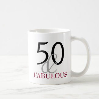 50 and Fabulous 50th Birthday Gift Mug