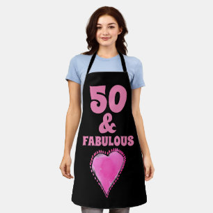 50 and Fabulous 50th birthday Kitchen Apron