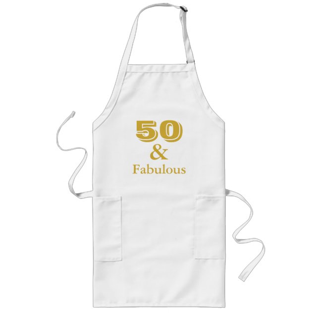 50 and Fabulous 50th Birthday Party Apron (Front)