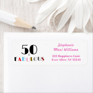 50 and Fabulous Art Deco 50th Birthday Address 
