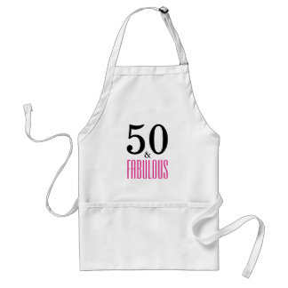 50 and Fabulous Birthday Apron