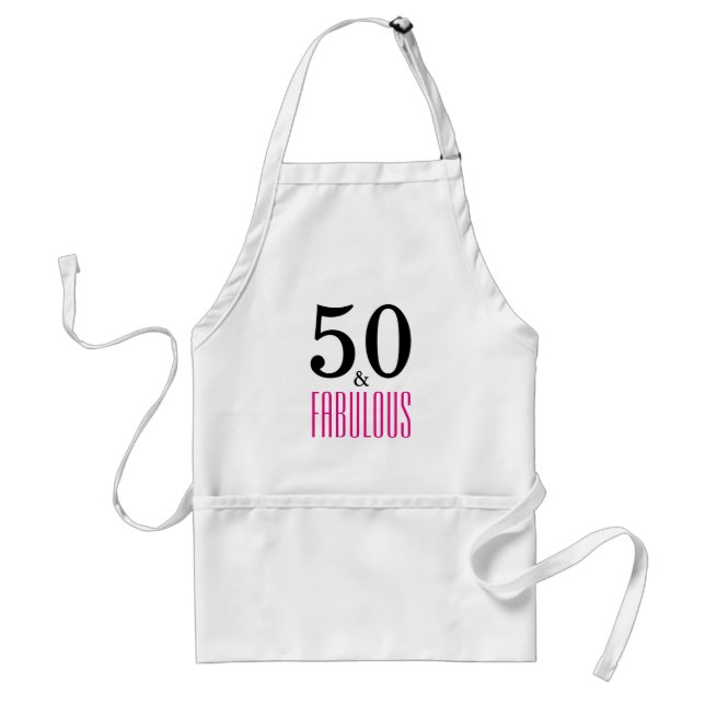 50 and Fabulous Birthday Apron (Front)