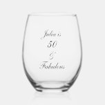 50 And Fabulous Birthday Elegant Simple Gift Favou<br><div class="desc">Designed with simple and elegant personalised text template for custom name & age,  this is perfect for the 50th birthday celebrations or you may edit the age as you need!</div>