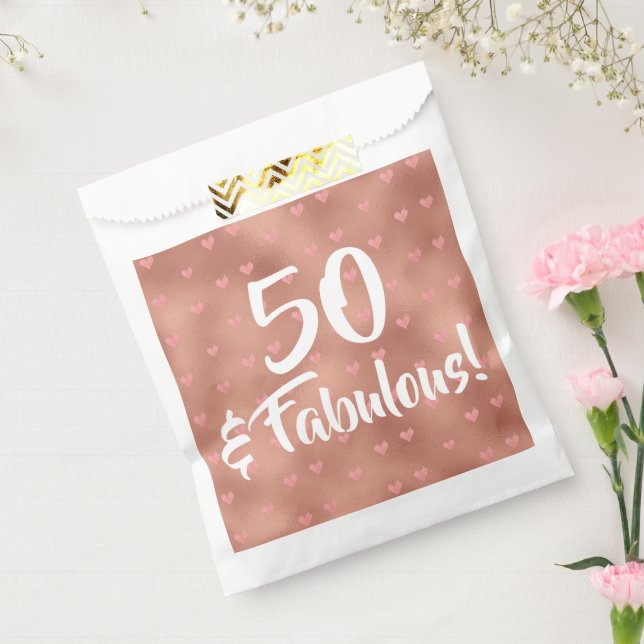 50 and Fabulous Birthday  Favour Bags (Sealed)