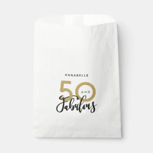 50 and fabulous birthday  favour bags