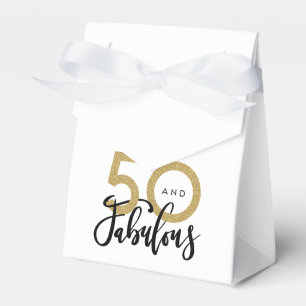 50 and fabulous birthday favour box