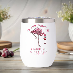50 and Fabulous Birthday Flamingo Novelty Swag