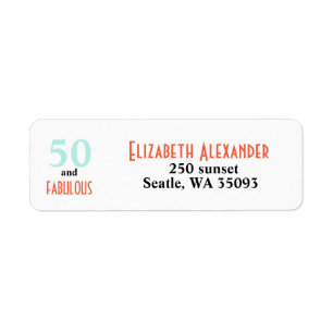 50 and fabulous birthday party address