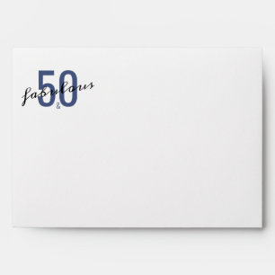 50 and Fabulous Birthday Personalised Envelope