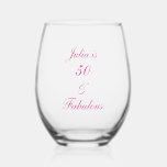 50 And Fabulous Birthday Pink Elegant Gift Favour<br><div class="desc">Designed with simple and elegant personalised text template for custom name & age,  this is perfect for the 50th birthday celebrations or you may edit the age as you need!</div>