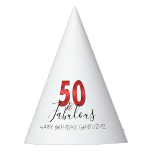 50 and Fabulous   Casino Vegas Birthday Party Hat