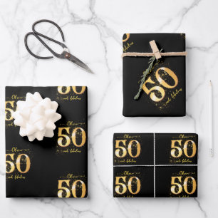 50 and Fabulous Custom Wrapping Paper