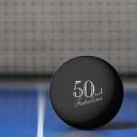 50 and Fabulous Elegant Script 50th Birthday Ping Pong Ball<br><div class="desc">50 and Fabulous Elegant Script 50th Birthday Ping Pong Ball. The design has a fun quote 50 and Fabulous in a trendy white script. You can change the age number.</div>