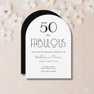 50 and Fabulous Fifty Birthday Invitation