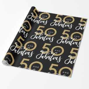 50 and fabulous gift wrap
