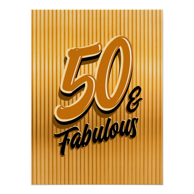 50 and Fabulous Glossy Poster (Front)