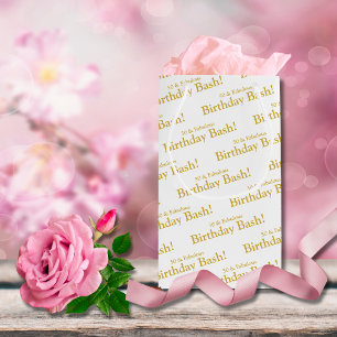 50 and Fabulous Gold Customisable Gift Bag