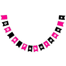 50 and Fabulous Hot Pink and black