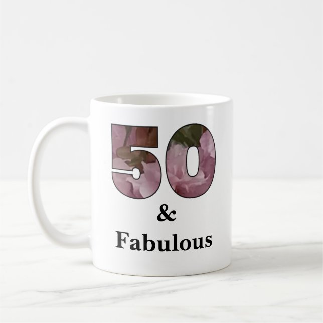 50 and fabulous mug (Left)