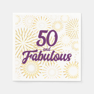 50 and Fabulous Napkin