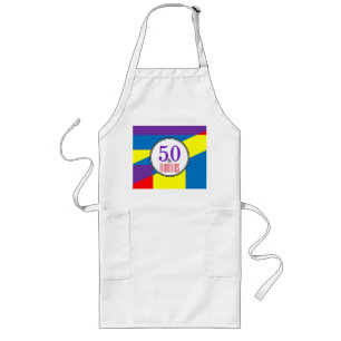50 and Fabulous Party Long Apron