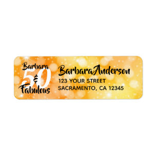 50 and Fabulous Personalised Birthday Part