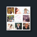 50 and Fabulous Photo Collage Keepsake   Canvas Print<br><div class="desc">From the Charm Design Studio: 50 and Fabulous Photo Collage Canvas Print -- AS A KEEPSAKE -- what a wonderful remembrance of this special day. This sends such a happy message for a 50th birthday -- easily personalised with favourite photos and enjoyed forever</div>