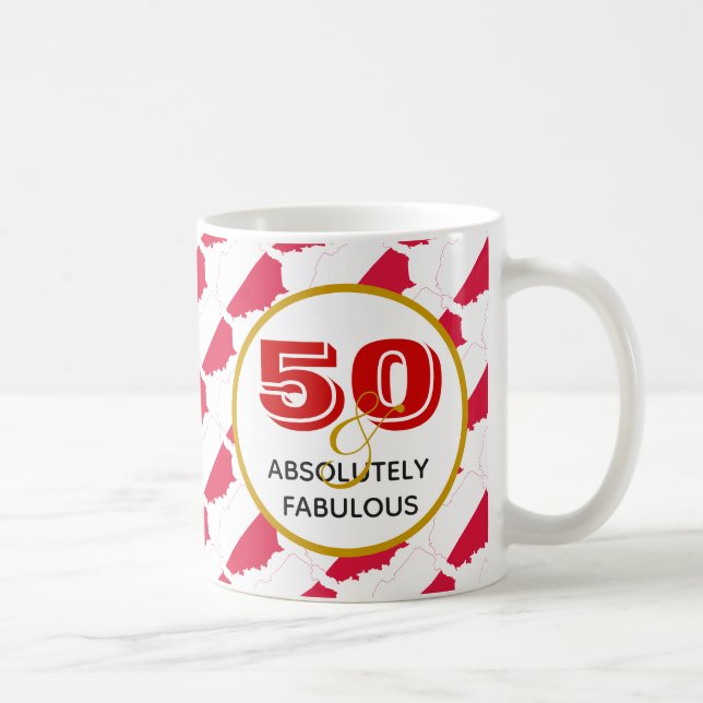 50 and Fabulous POLAND FLAG Coffee Mug (Right)