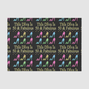 50 AND FABULOUS SHOE QUEEN TISSUE PAPER