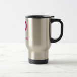 50 and Fabulous Stainless Steel 15oz Travel Mug<br><div class="desc">50 and fabulous stainless steel travel mug with hot pink text. Keeps your drink piping hot!</div>