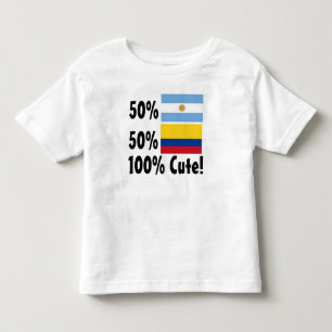 50% Argentinian 50% Colombian 100% Cute Toddler T-Shirt