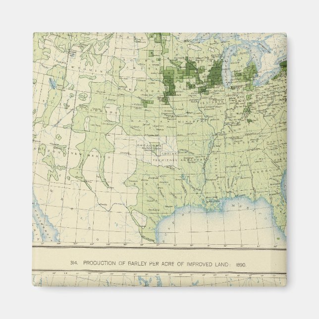 50 Barley 1890 Magnet (Front)
