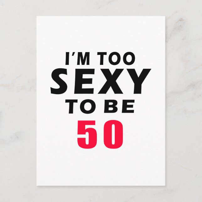50 birthday designs postcard (Front)