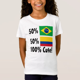50% Brazilian 50% Colombian 100% Cute T-Shirt