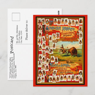 50 Celebrate Native American Chiefs Vintage  Postcard