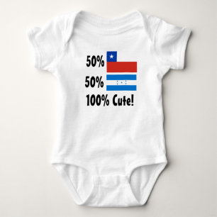 50% Chilean 50% Honduran 100% Cute Baby Bodysuit