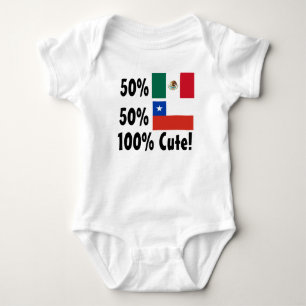 50% Chilean 50% Mexican 100% Cute Baby Bodysuit