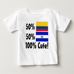 50% Colombian 50% Salvadorian 100% Cute Baby T-Shirt