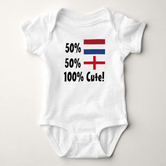 50% Dutch 50% English 100% Cute Baby Bodysuit