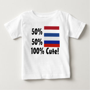 50% Dutch 50% Russian 100% Cute Baby T-Shirt