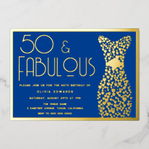 50 & Fabulous! 50th Birthday Party Midnight & Gold