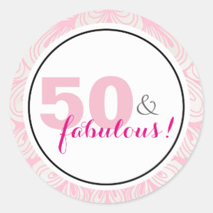 50 & Fabulous 50th Birthday Stickers