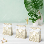 50 & Fabulous Birthday Golden Floral Swirls  Favour Box<br><div class="desc">50 & Fabulous Birthday Party Golden Decorative Floral Swirls Favour Box.</div>