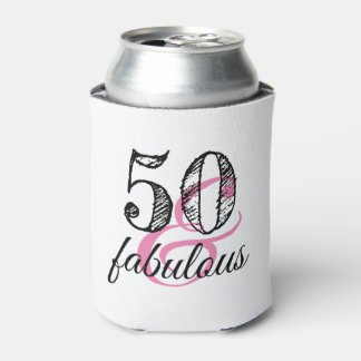 50 & Fabulous Birthday Party Can Cooler