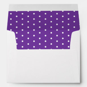 50 & Fabulous Birthday Purple White Return Address Envelope