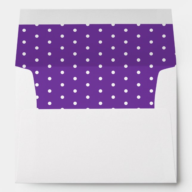 50 & Fabulous Birthday Purple White Return Address Envelope (Back (Bottom))