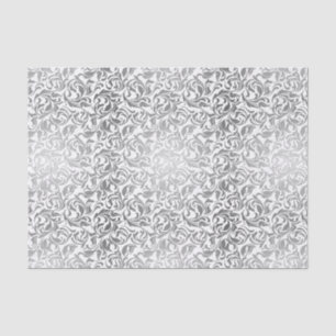 50 & Fabulous Birthday Silver Decorative Swirls Tissue Paper