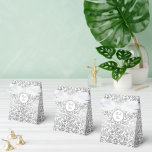 50 & Fabulous Birthday Silver Floral Swirls  Favour Box<br><div class="desc">50 & Fabulous Birthday Party Silver Decorative Floral Swirls Favour Box.</div>